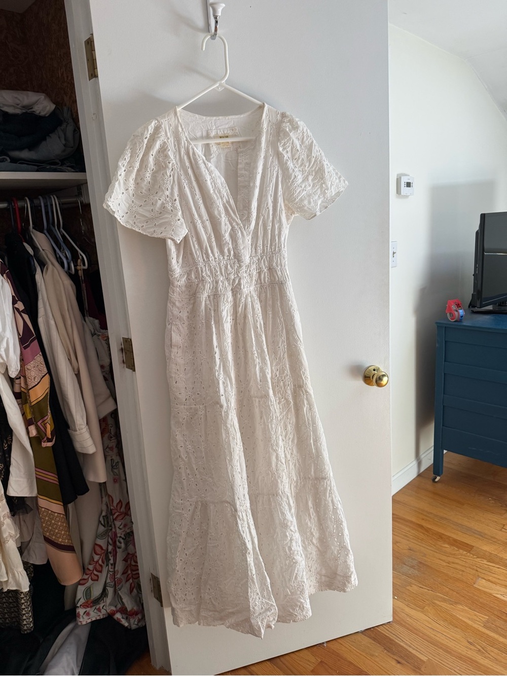 Maeve White Eyelet Maxi Dress - Picture 4 of 4